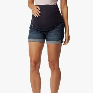 Oh Baby by Motherhood Secret Fit Belly Maternity Denim Shorts Cuffed Size Medium